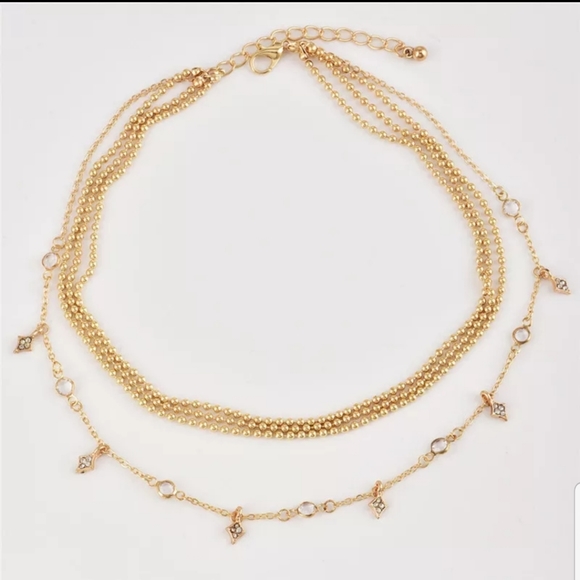 *Claudia* Layered Gold Necklace - Picture 3 of 6